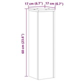 vidaXL Plantenstandaards Hout Wit 2 st - 33% Korting