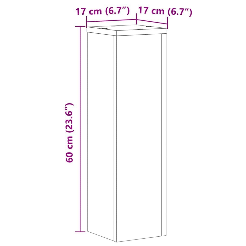 vidaXL Plantenstandaards Hout Wit 2 st - 33% Korting