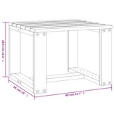 VidaXL Tuinbijzettafel massief douglashout - 33% Korting!