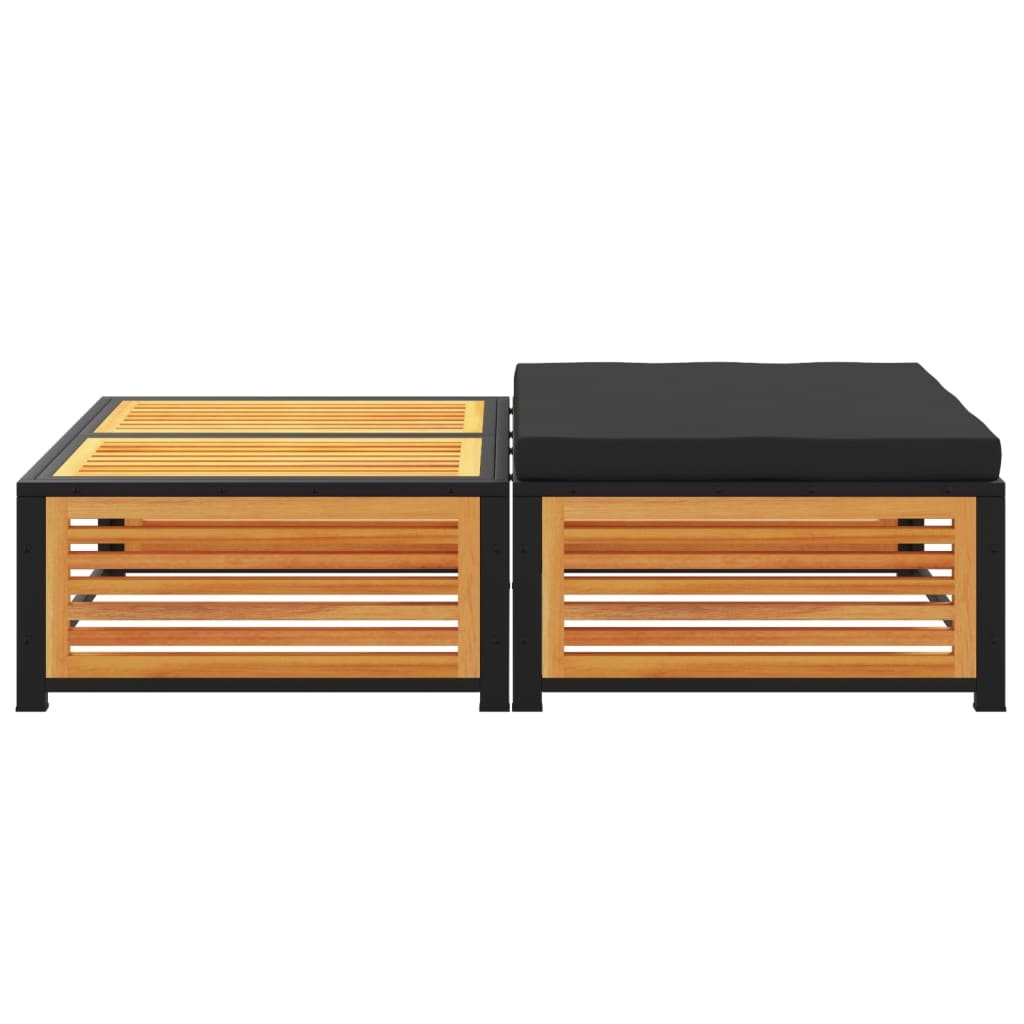 VidaXL Tuintafel met Kruk Massief Acaciahout - 35% Korting