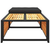 VidaXL Tuintafel met Kruk Massief Acaciahout - 35% Korting