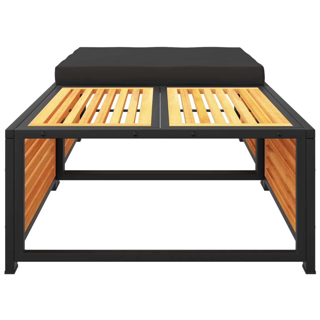 VidaXL Tuintafel met Kruk Massief Acaciahout - 35% Korting