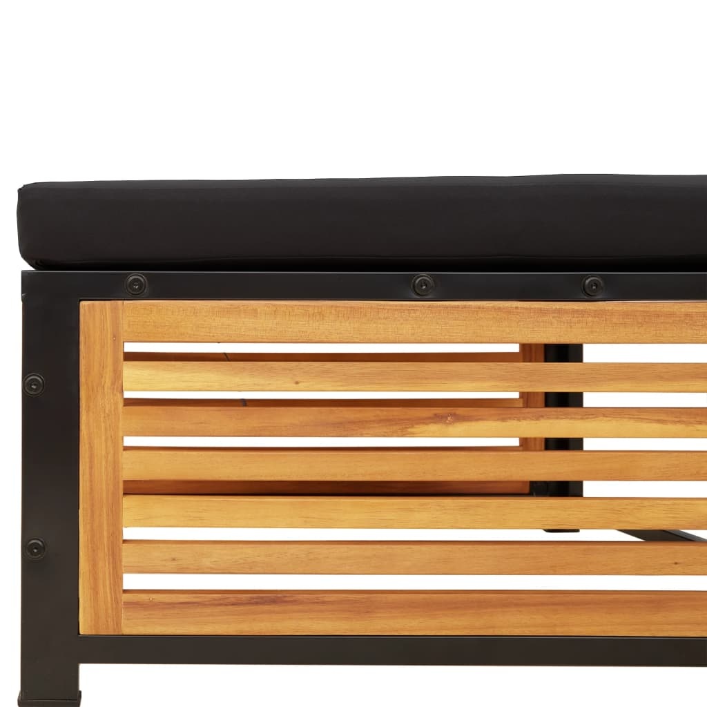 VidaXL Tuintafel met Kruk Massief Acaciahout - 35% Korting