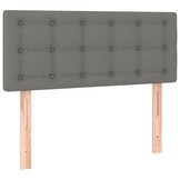 vidaXL Hoofdbord 90x5x78/88 cm stof donkergrijs