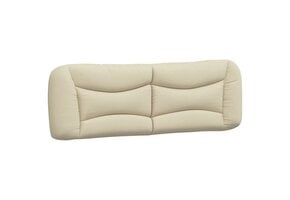 vidaXL Hoofdbordkussen Crèmekleurig Stof 160 cm - 80% Korting!