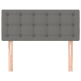 vidaXL Hoofdbord 90x5x78/88 cm stof donkergrijs