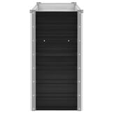 vidaXL Plantenbak verhoogd 100x40x77 cm gegalvaniseerd staal antraciet