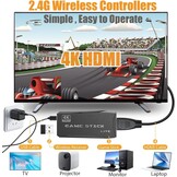 PZNETUE Upgrade Retro Konsole Spielkonsole Game Stick, 20,000+ Spiele mit 2 Wireless Controllern, Plug & Play HDMI für TV, Geschenk für Erwachsene & Familien (G8-Pro)