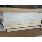 vidaXL Bedframe kunstleer crèmekleurig 140x200 cm