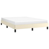 vidaXL Bedframe kunstleer crèmekleurig 140x200 cm