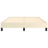 vidaXL Bedframe kunstleer crèmekleurig 140x200 cm