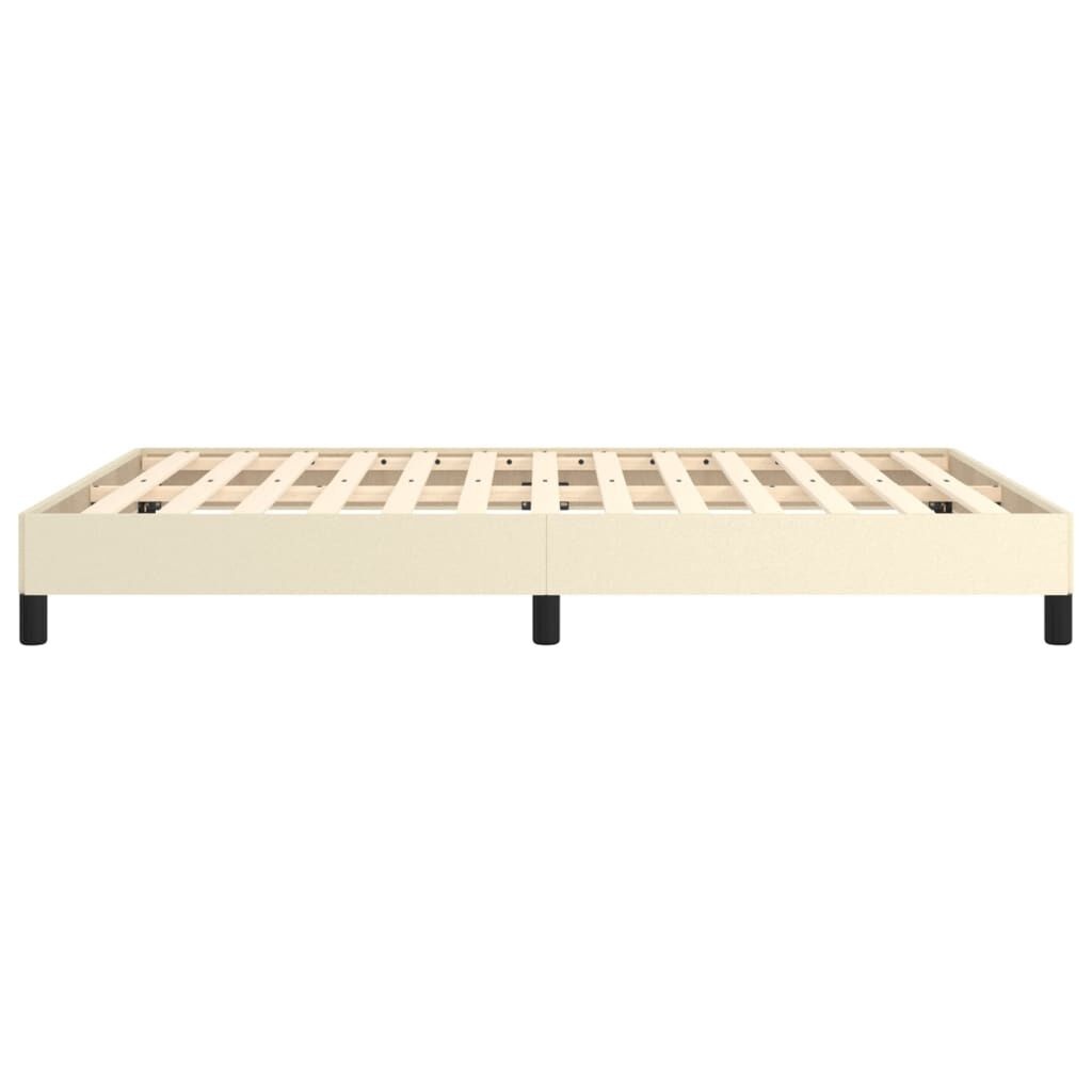 vidaXL Bedframe kunstleer crèmekleurig 140x200 cm