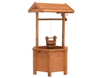 vidaXL Plantenbak wensput 40x40x84 cm vurenhout