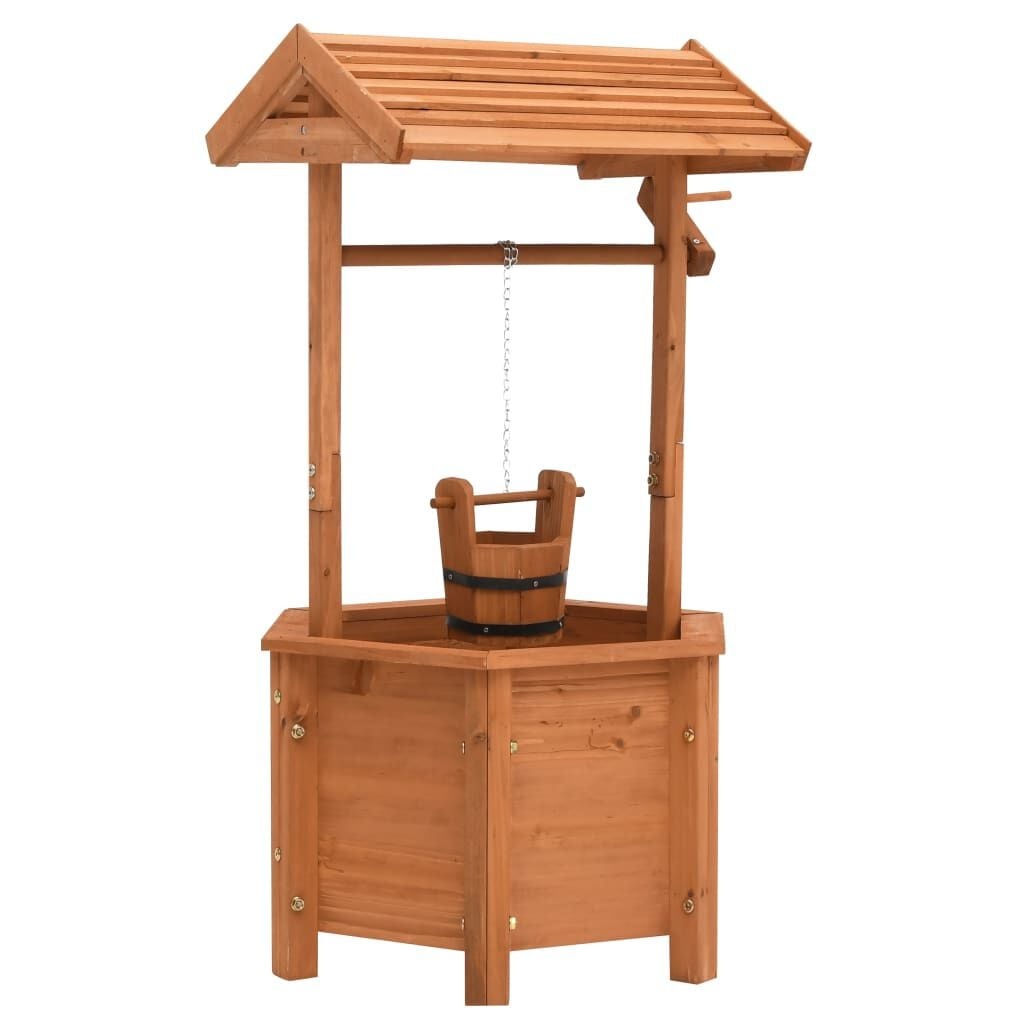 Houten Wensput Plantenbak 40x40x84 cm - 54% Korting!
