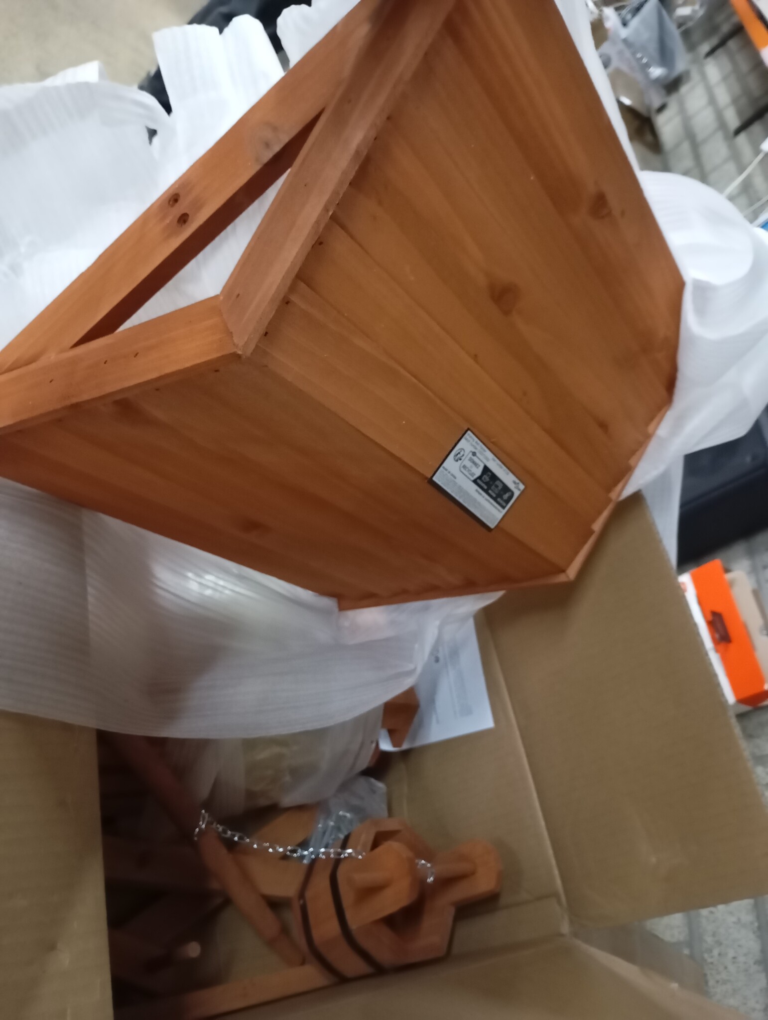 Houten Wensput Plantenbak 40x40x84 cm - 54% Korting!