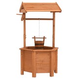 vidaXL Plantenbak wensput 40x40x84 cm vurenhout