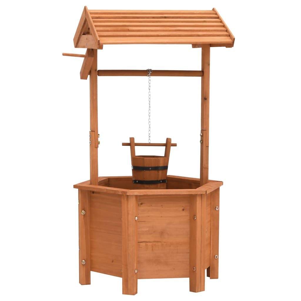vidaXL Plantenbak wensput 40x40x84 cm vurenhout