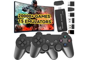 Retro Gameconsole met 20.000+ Games & 2 Controllers - 39% Korting!