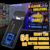 PZNETUE Upgrade Retro Konsole Spielkonsole Game Stick, 20,000+ Spiele mit 2 Wireless Controllern, Plug & Play HDMI für TV, Geschenk für Erwachsene & Familien (G8-Pro)