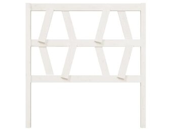 Hoofdbord Grenenhout Wit 96x4x100 cm | 75% Korting