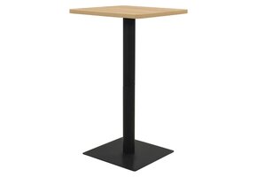 Bistrotafel Eikenkleurig met Stalen Frame - 57% Korting!