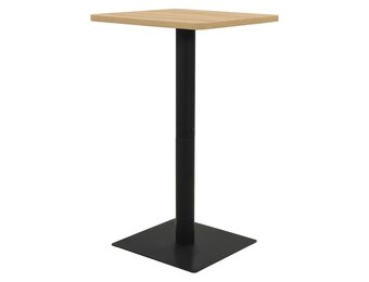 vidaXL Bistrotafel 70x70x107 cm eikenkleurig