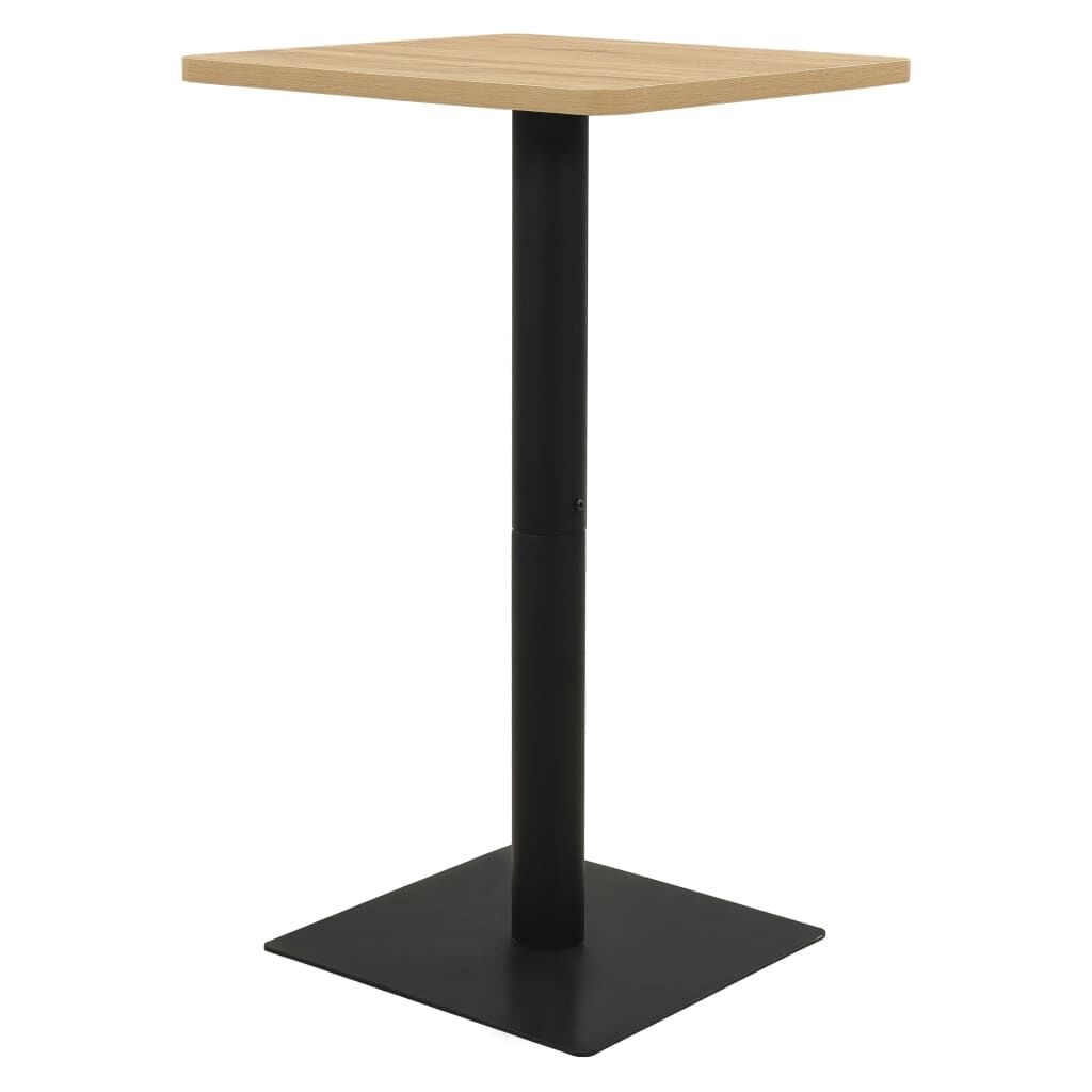 vidaXL Bistrotafel 70x70x107 cm eikenkleurig