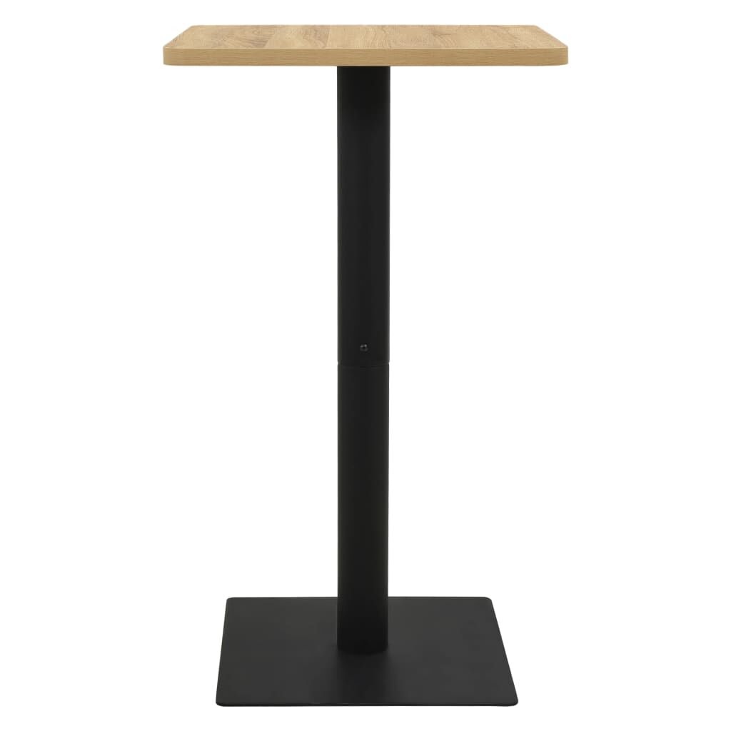 vidaXL Bistrotafel 70x70x107 cm eikenkleurig