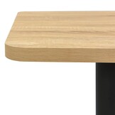vidaXL Bistrotafel 70x70x107 cm eikenkleurig