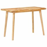 vidaXL Eettafel Naturel 100 x 55 x 75 cm Massief Mango Hout
