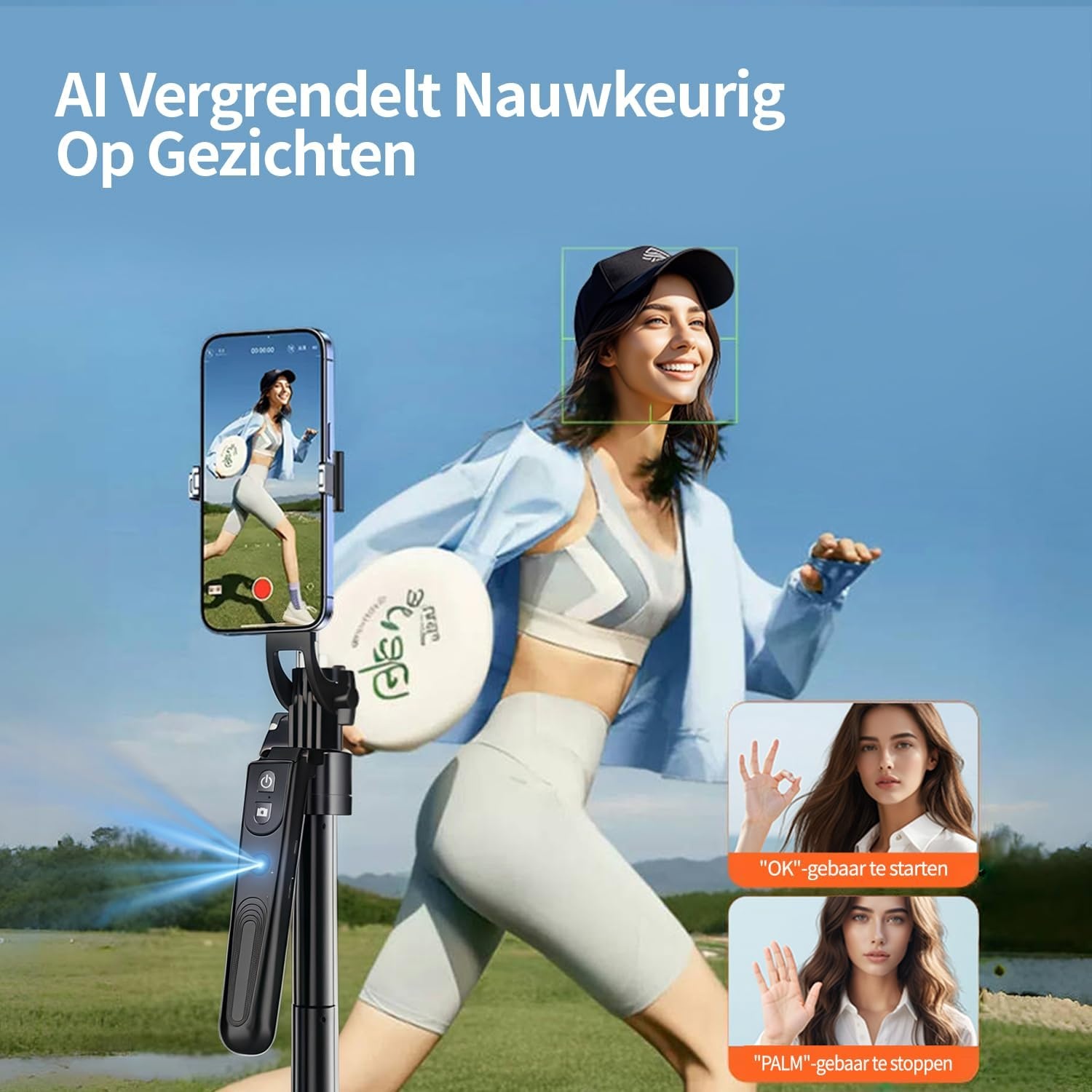 yAyusi 70,9" Selfiestick Statief met Automatische Gezichtsherkenning voor iPhone Inclusief Verlichting, 360° Draaibaar Statief met Afstandsbediening voor TikTok/Vlog/Livestreaming/Video-opnames