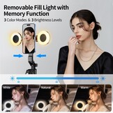 yAyusi Vlogging Kit, 71 inch Auto Face Tracking Statief voor iPhone, 360 ° Rotatie Uitschuifbaar Telefoonstatief met Verlichting, Draadloze Microfoon, Content Creator Essentials Starter Kit voor