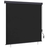 vidaXL Buiten Rolgordijn Gestreept Antraciet 180 x 250 cm Stof