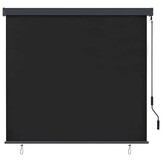 vidaXL Buiten Rolgordijn Gestreept Antraciet 180 x 250 cm Stof