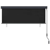 vidaXL Buiten Rolgordijn Gestreept Antraciet 180 x 250 cm Stof
