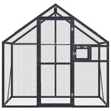 Volière 179x100x185 cm Aluminium Antraciet (35% Korting)