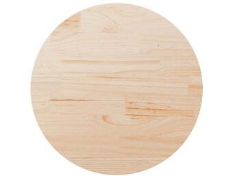 vidaXL Tafelblad Ø90x2,5 cm massief grenenhout