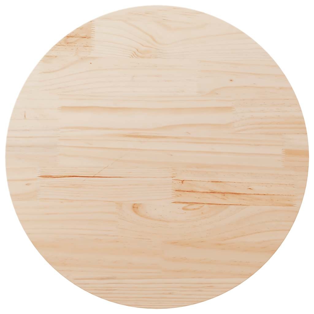 vidaXL Tafelblad Ø90x2,5 cm massief grenenhout