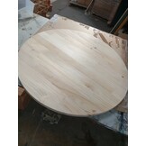 Rond Grenen Tafelblad 90cm - 54% Korting!