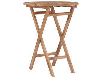 vidaXL Tuintafel inklapbaar 60 cm massief teakhout