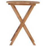 vidaXL Tuintafel inklapbaar 60 cm massief teakhout
