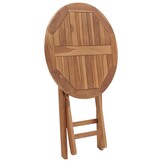 vidaXL Tuintafel inklapbaar 60 cm massief teakhout
