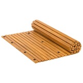 vidaXL Badmat Effen Bruin 100 x 60 cm Hout
