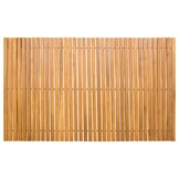 vidaXL Badmat Effen Bruin 100 x 60 cm Hout