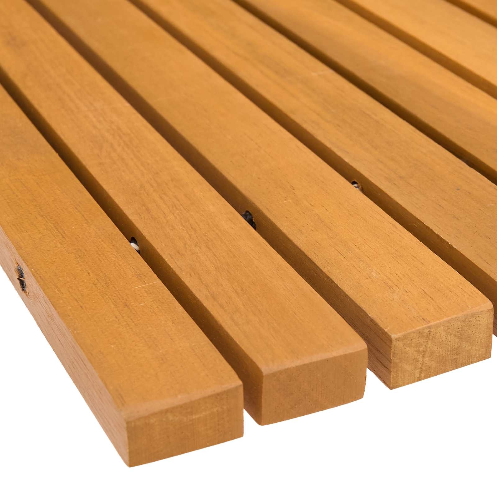 vidaXL Badmat Effen Bruin 100 x 60 cm Hout