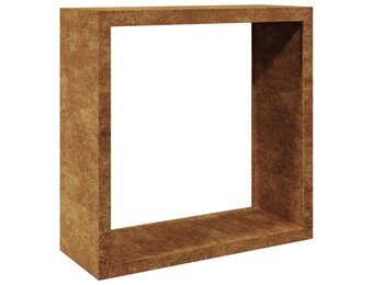 vidaXL Brandhoutrek 100x40x100 cm weervast staal