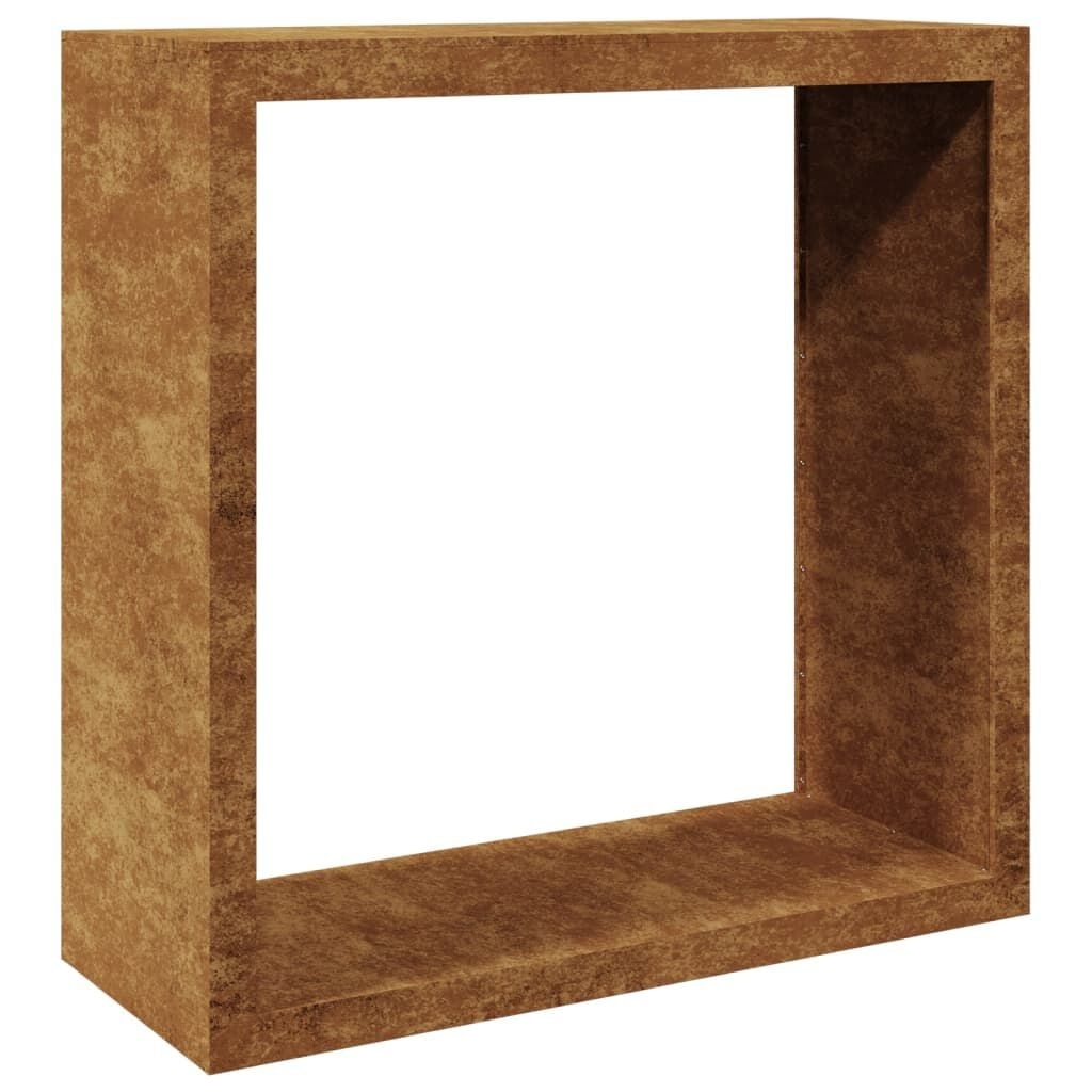 vidaXL Brandhoutrek 100x40x100 cm weervast staal