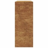 vidaXL Brandhoutrek 100x40x100 cm weervast staal