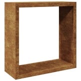 vidaXL Brandhoutrek 100x40x100 cm weervast staal