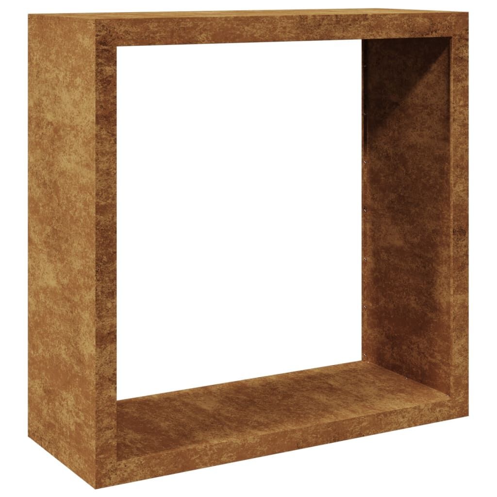vidaXL Brandhoutrek 100x40x100 cm weervast staal